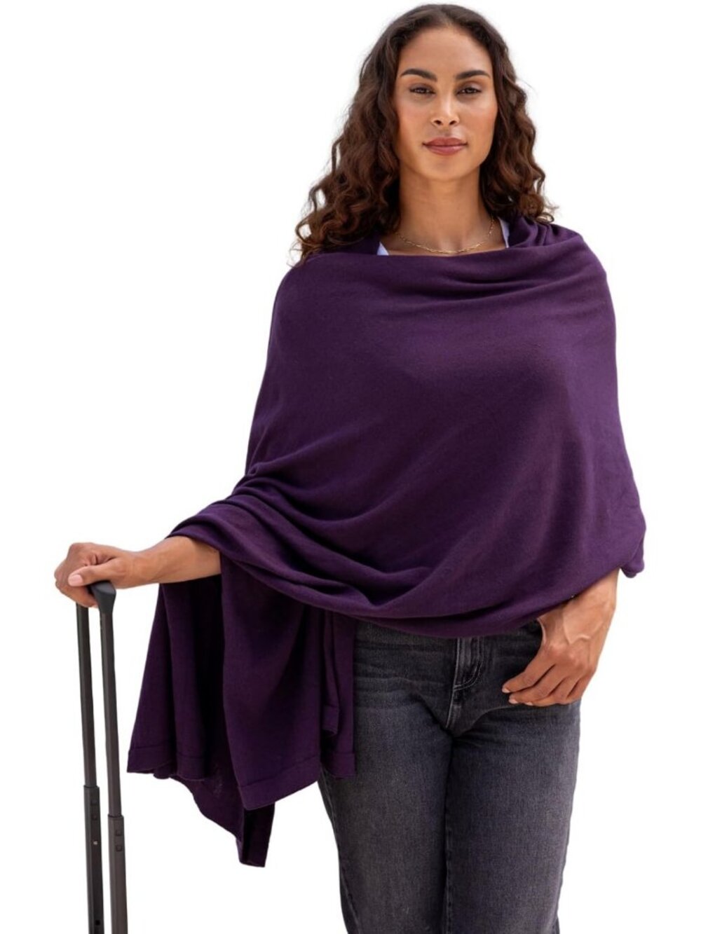 Cozy Organic Cotton Travel Scarf, Versatile Wrap & Shawl for Women